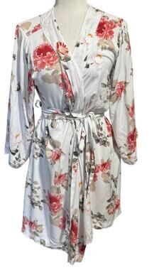 Yumi Kim "True Love" Dream Lover Robe, Rayon Floral Print, Size Medium